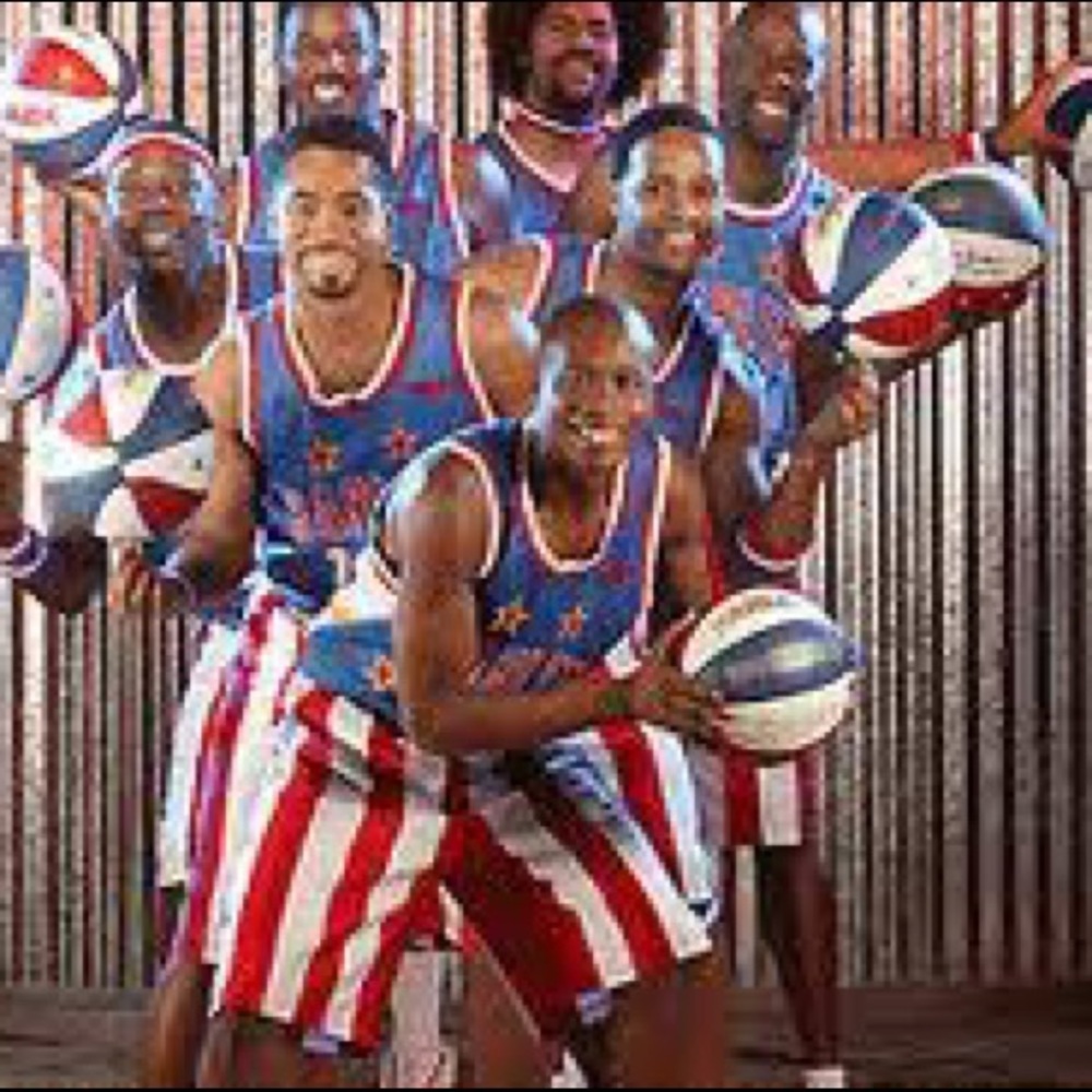 Harlem Authentic globetrotters Jersey shorts trunks  uniform vintage FUBU 48